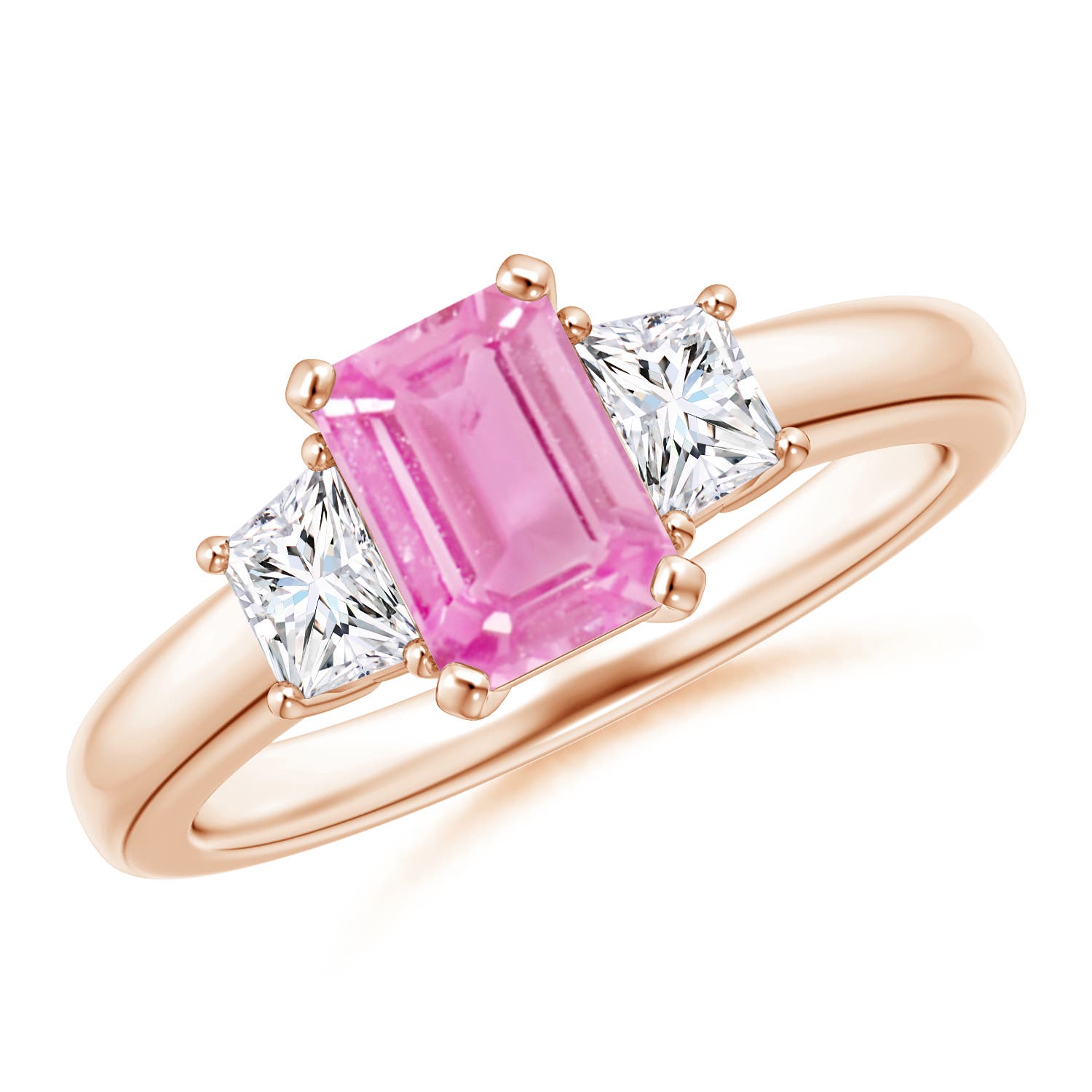 A - Pink Sapphire / 1.47 CT / 14 KT Rose Gold