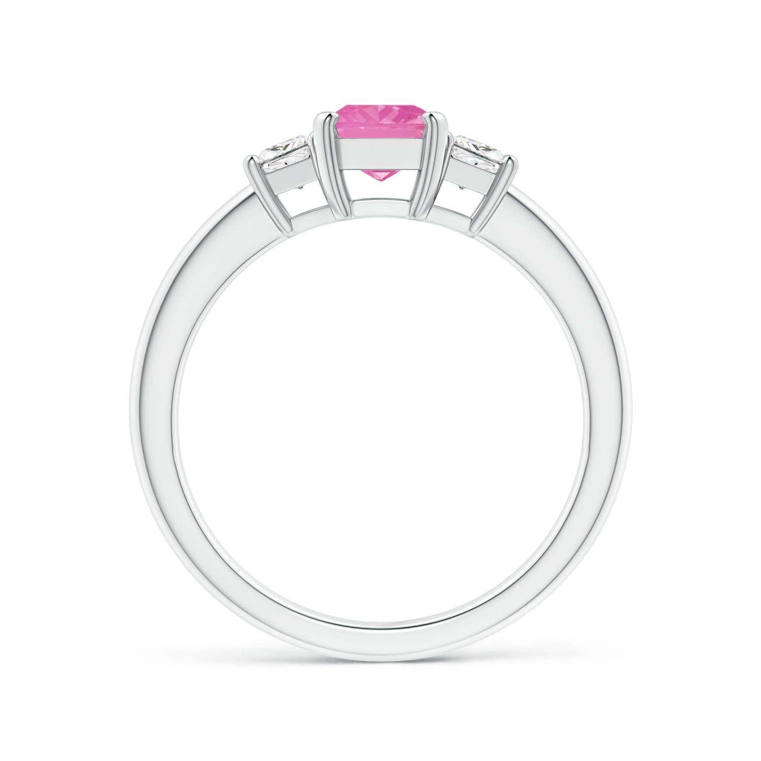 A - Pink Sapphire / 1.47 CT / 14 KT White Gold