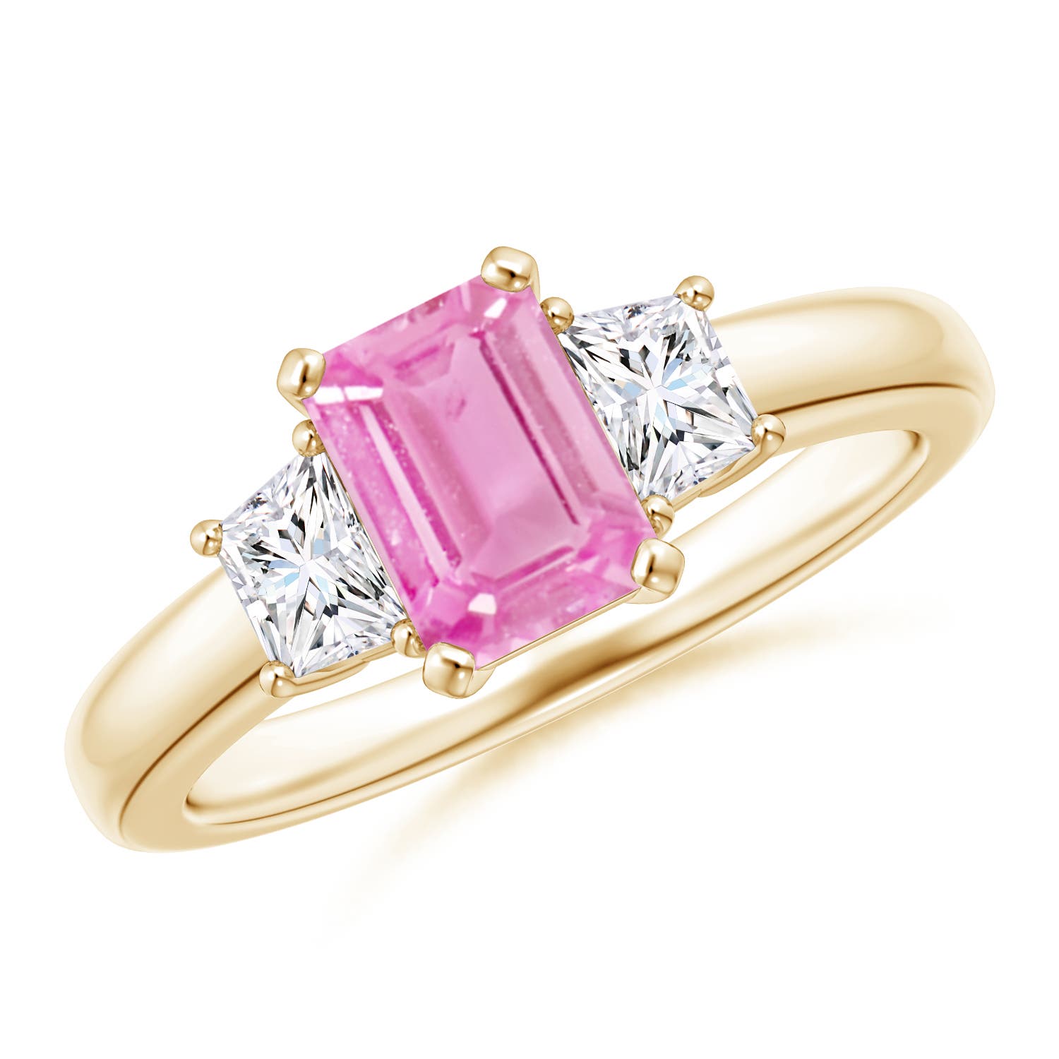 A - Pink Sapphire / 1.47 CT / 14 KT Yellow Gold