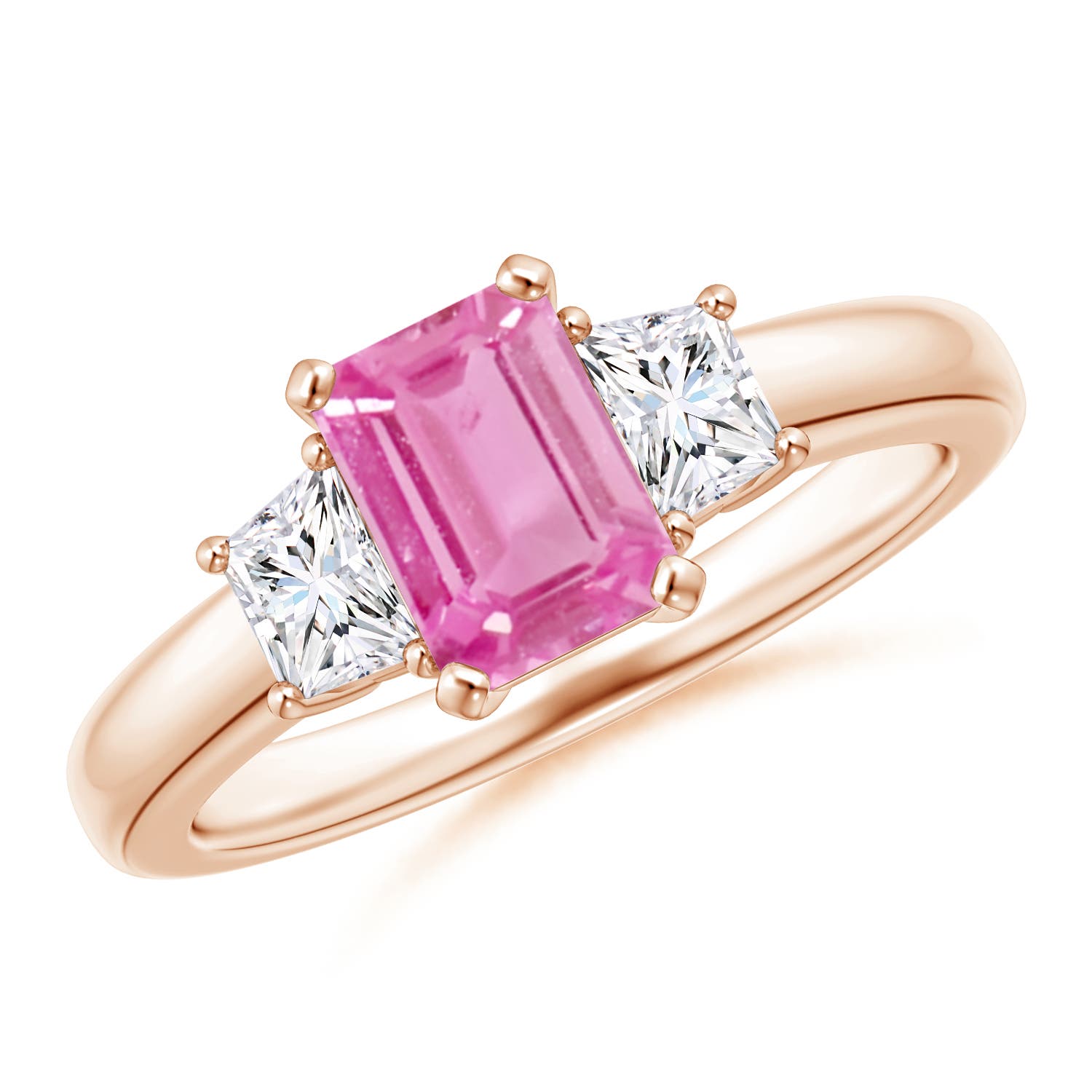 AA - Pink Sapphire / 1.47 CT / 14 KT Rose Gold