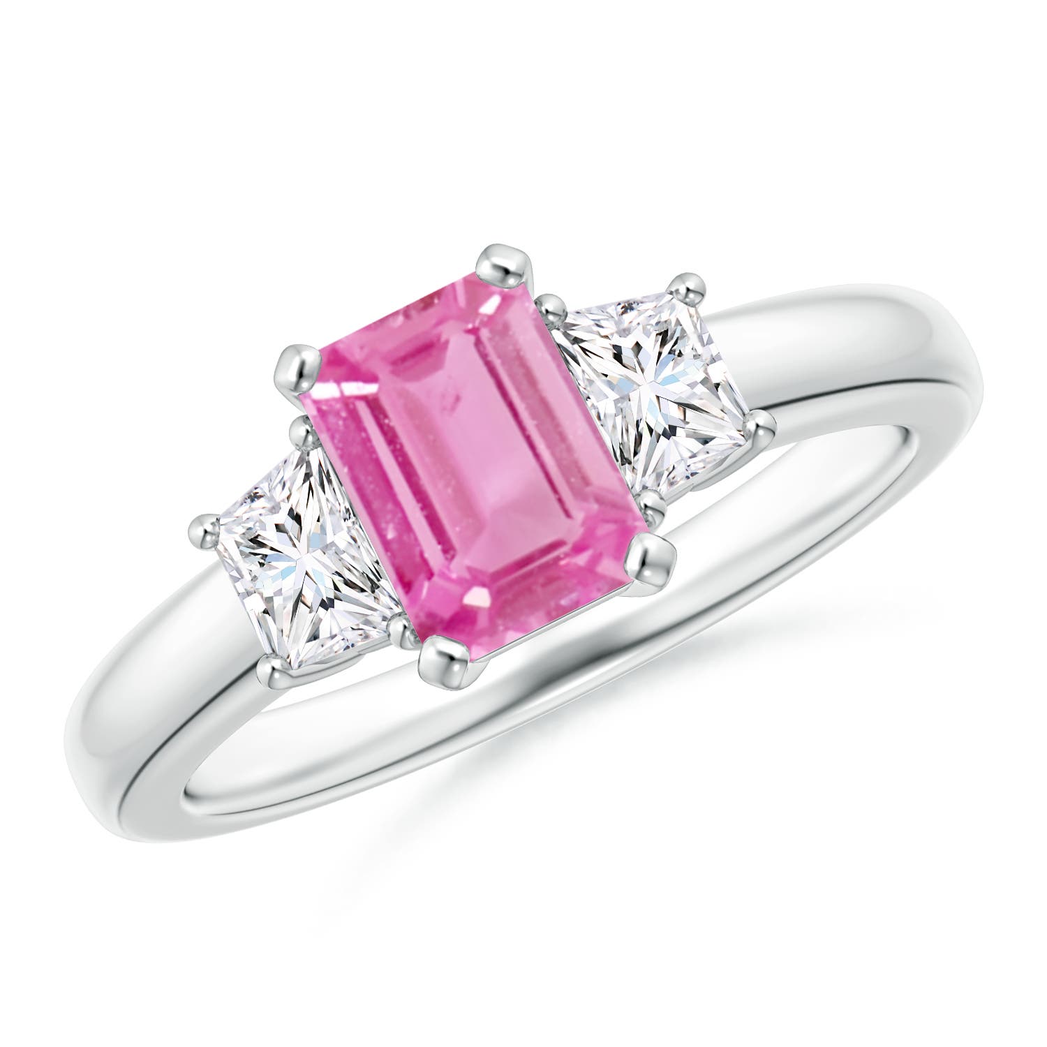 AA - Pink Sapphire / 1.47 CT / 14 KT White Gold