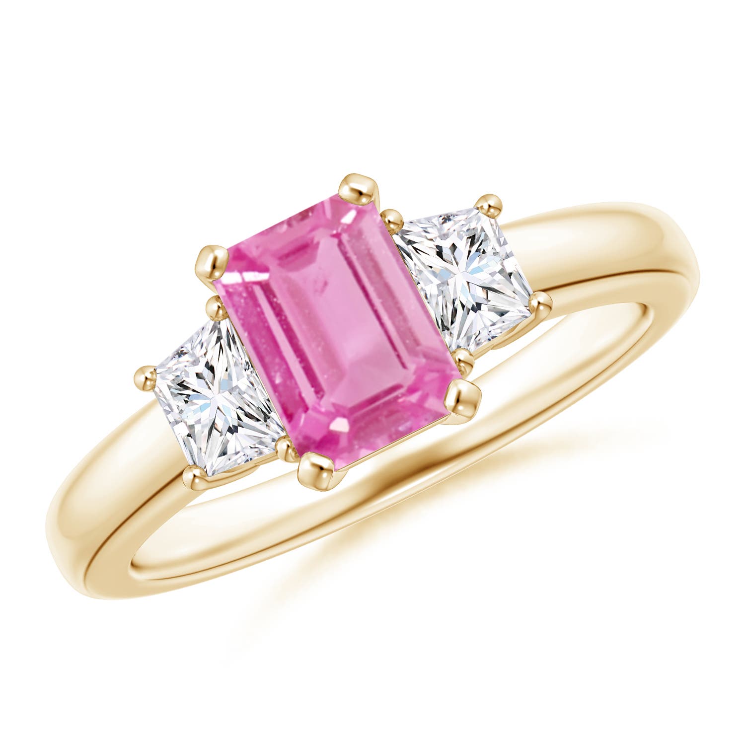 AA - Pink Sapphire / 1.47 CT / 14 KT Yellow Gold