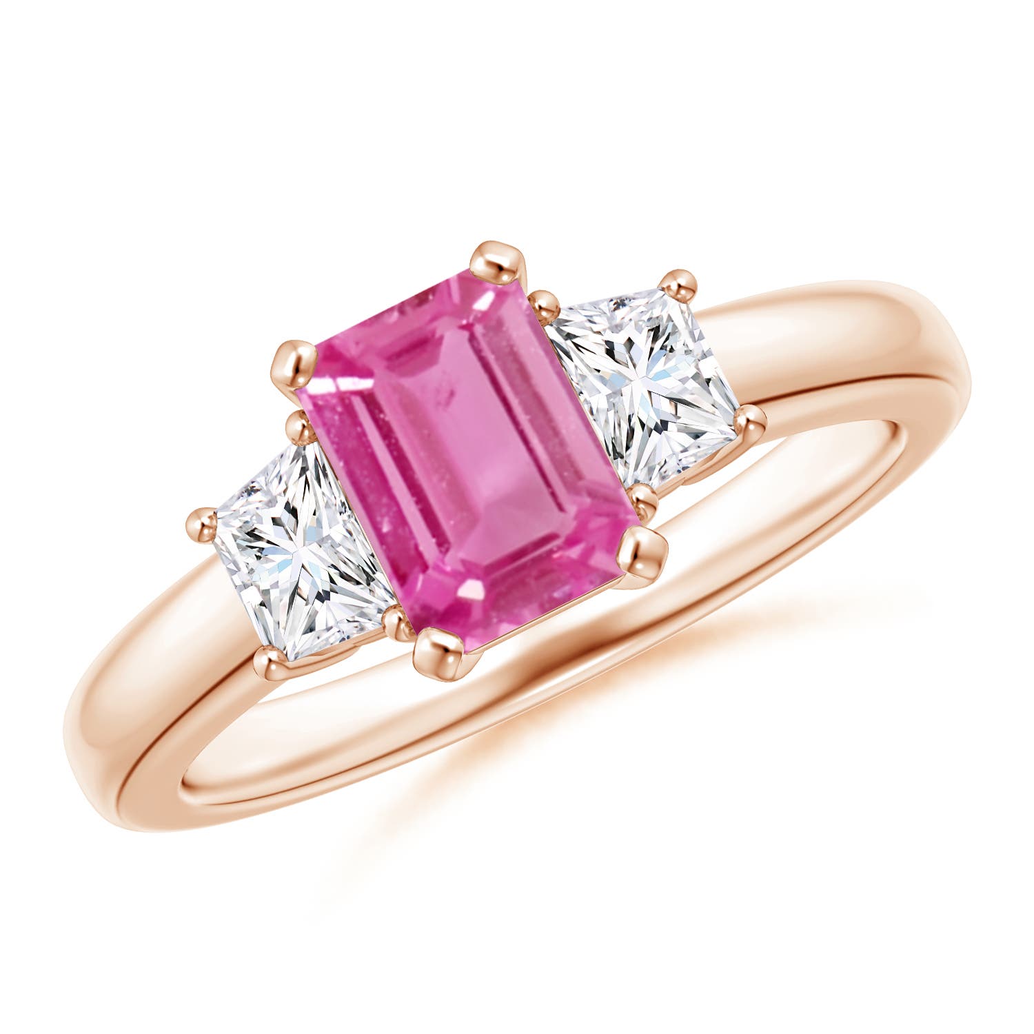 AAA - Pink Sapphire / 1.47 CT / 14 KT Rose Gold