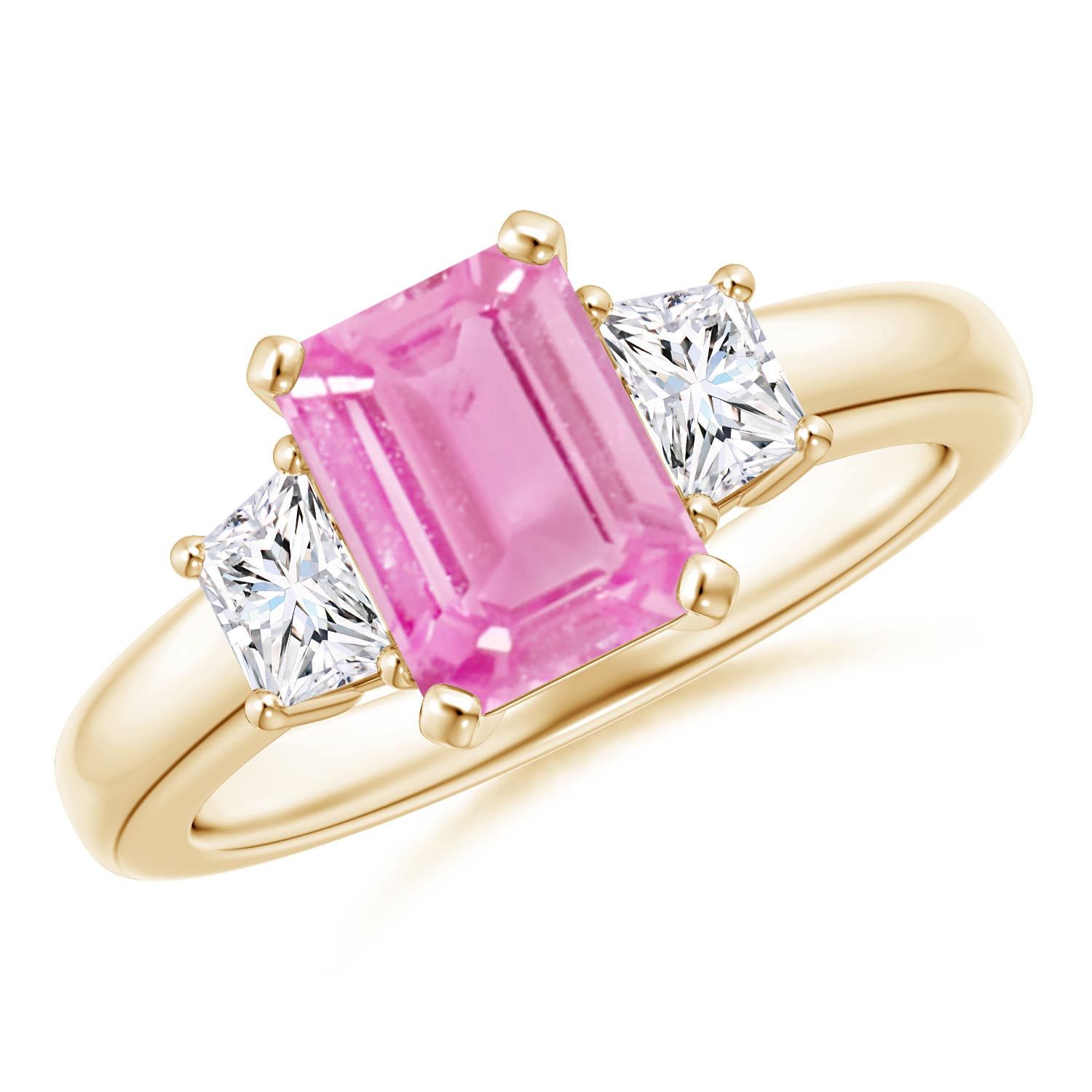 A - Pink Sapphire / 1.82 CT / 14 KT Yellow Gold