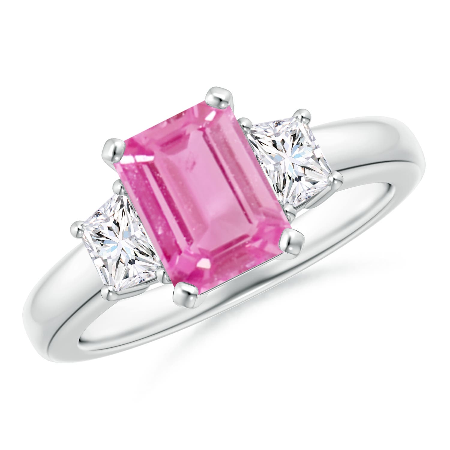 AA - Pink Sapphire / 1.82 CT / 14 KT White Gold