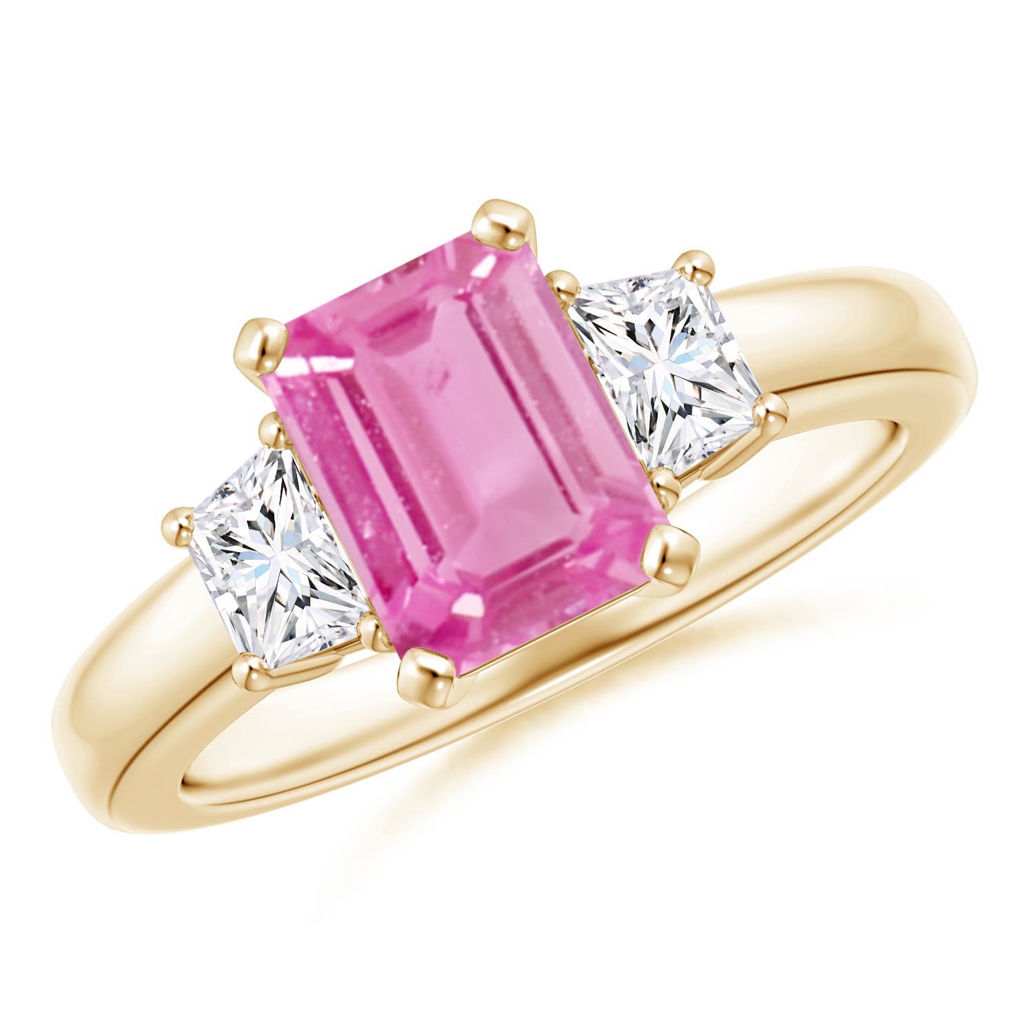 AA - Pink Sapphire / 1.82 CT / 14 KT Yellow Gold