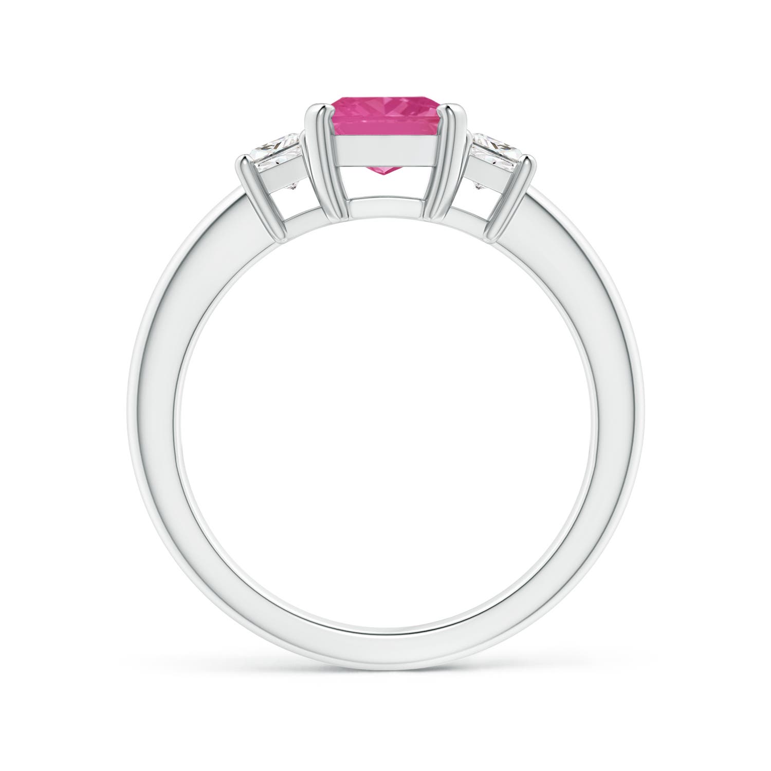 AAA - Pink Sapphire / 1.82 CT / 14 KT White Gold