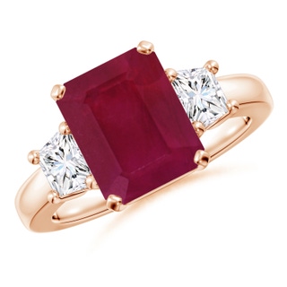 Emerald Cut A Ruby
