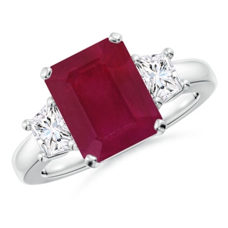 Emerald Cut A Ruby