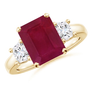 Emerald Cut A Ruby