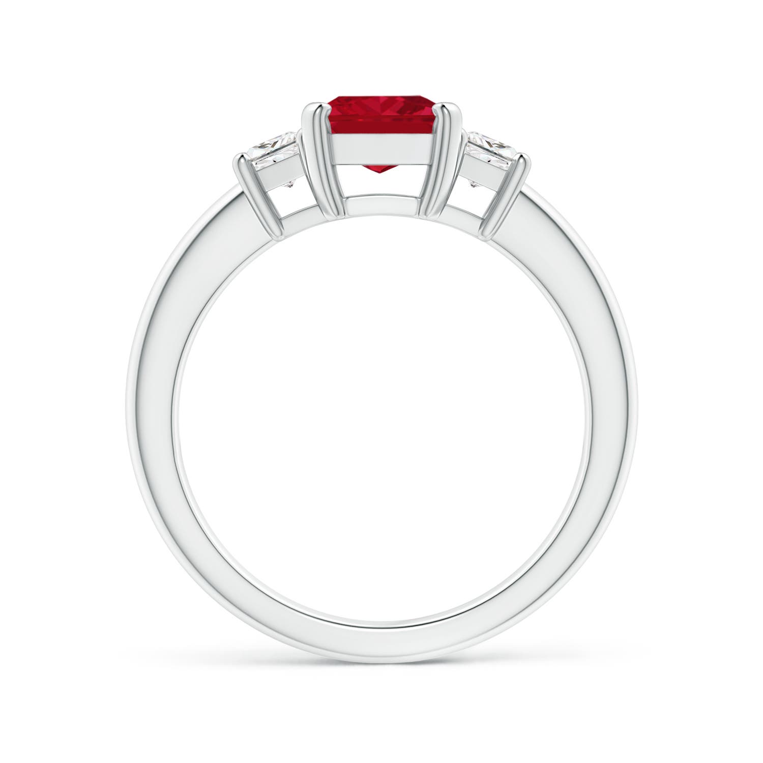 AAA - Ruby / 1.92 CT / 14 KT White Gold