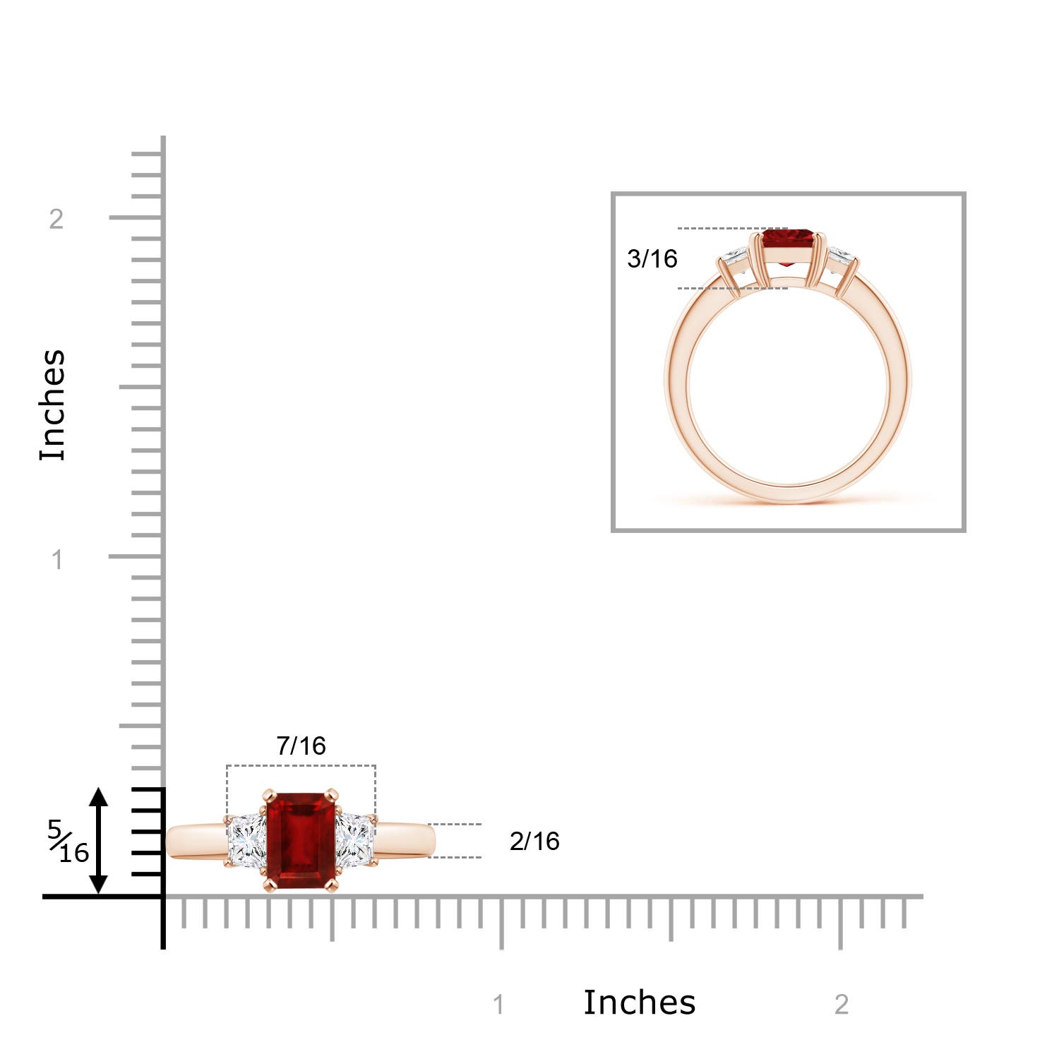 AAAA - Ruby / 1.92 CT / 14 KT Rose Gold