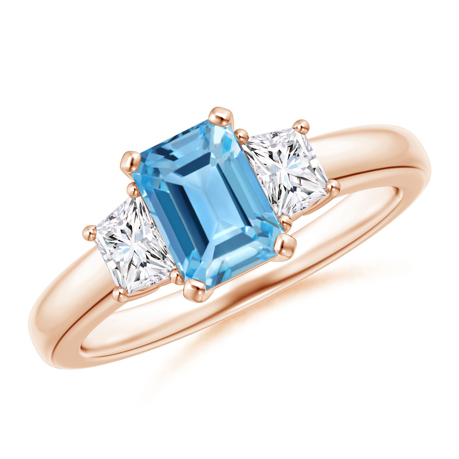 AA - Swiss Blue Topaz / 1.52 CT / 14 KT Rose Gold