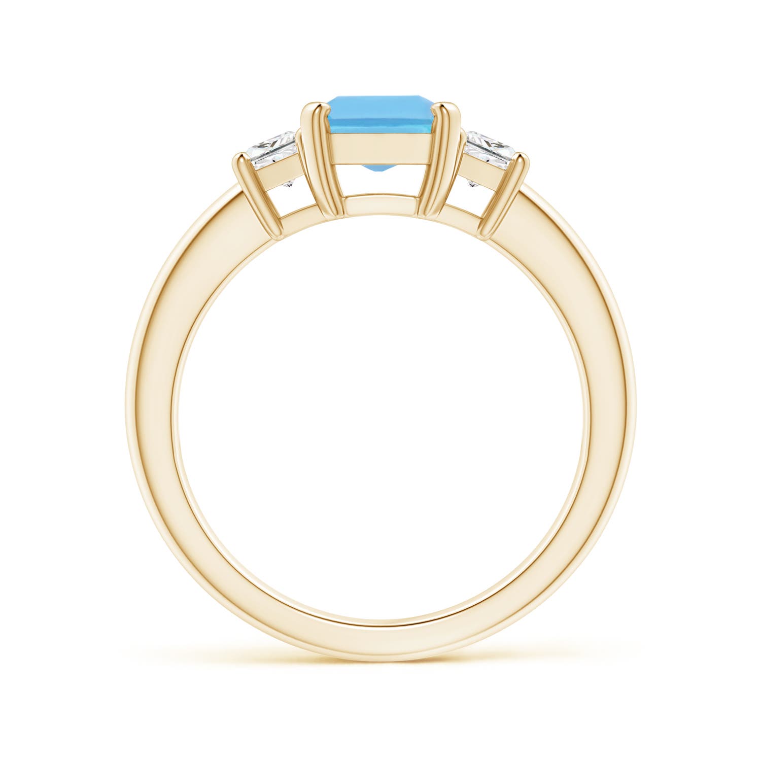 A - Swiss Blue Topaz / 2.27 CT / 14 KT Yellow Gold