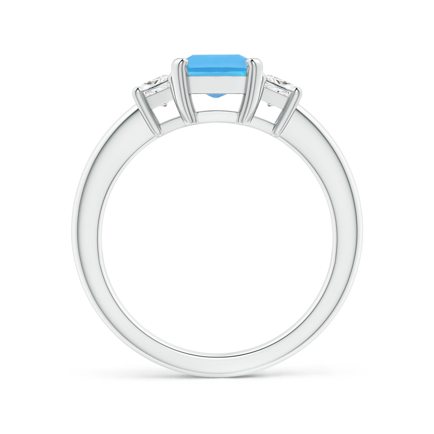 AA - Swiss Blue Topaz / 2.27 CT / 14 KT White Gold