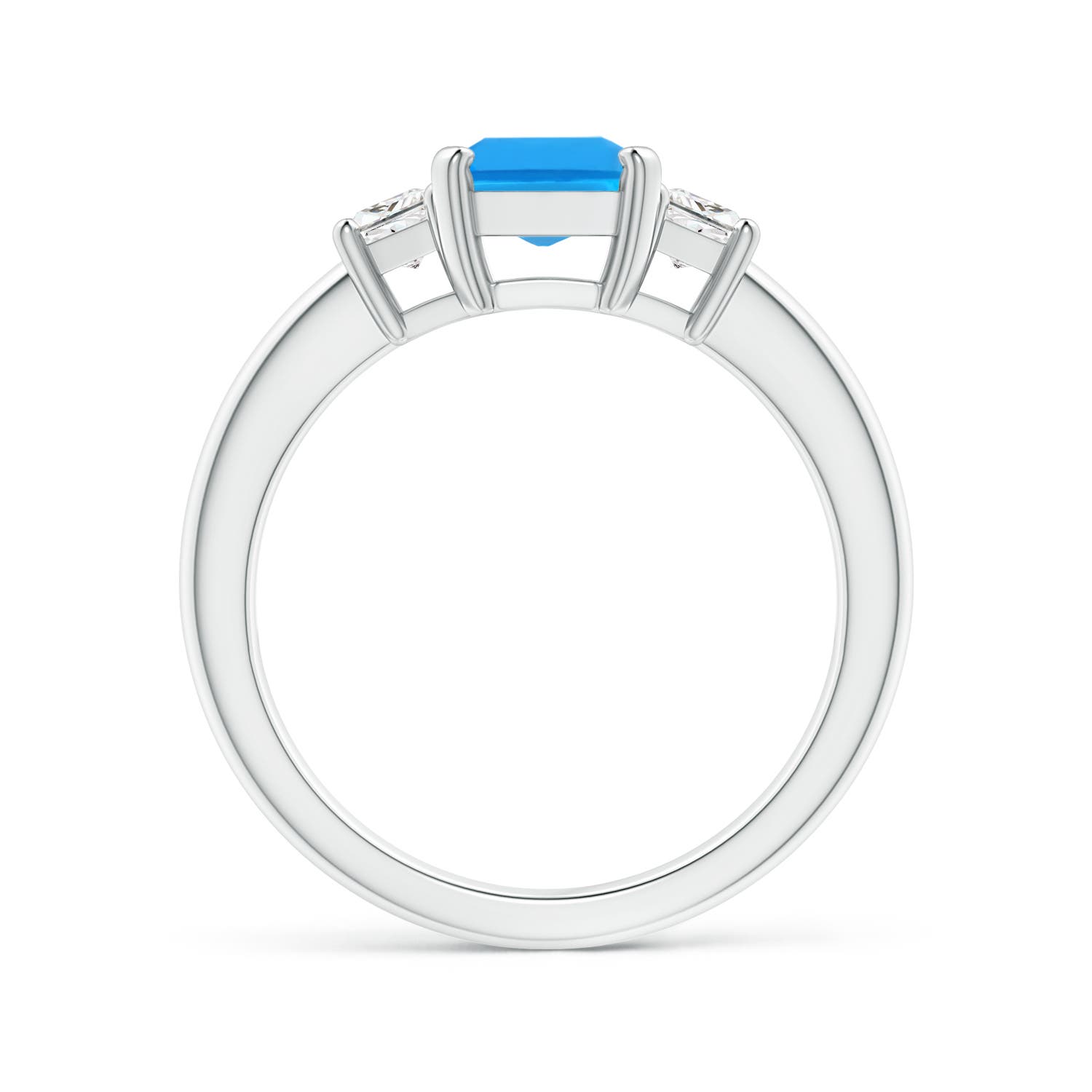 AAAA - Swiss Blue Topaz / 2.27 CT / 14 KT White Gold