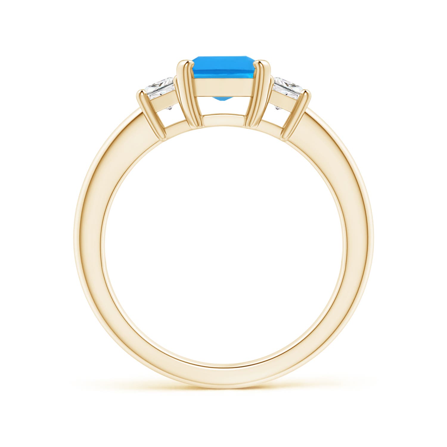 AAAA - Swiss Blue Topaz / 2.27 CT / 14 KT Yellow Gold