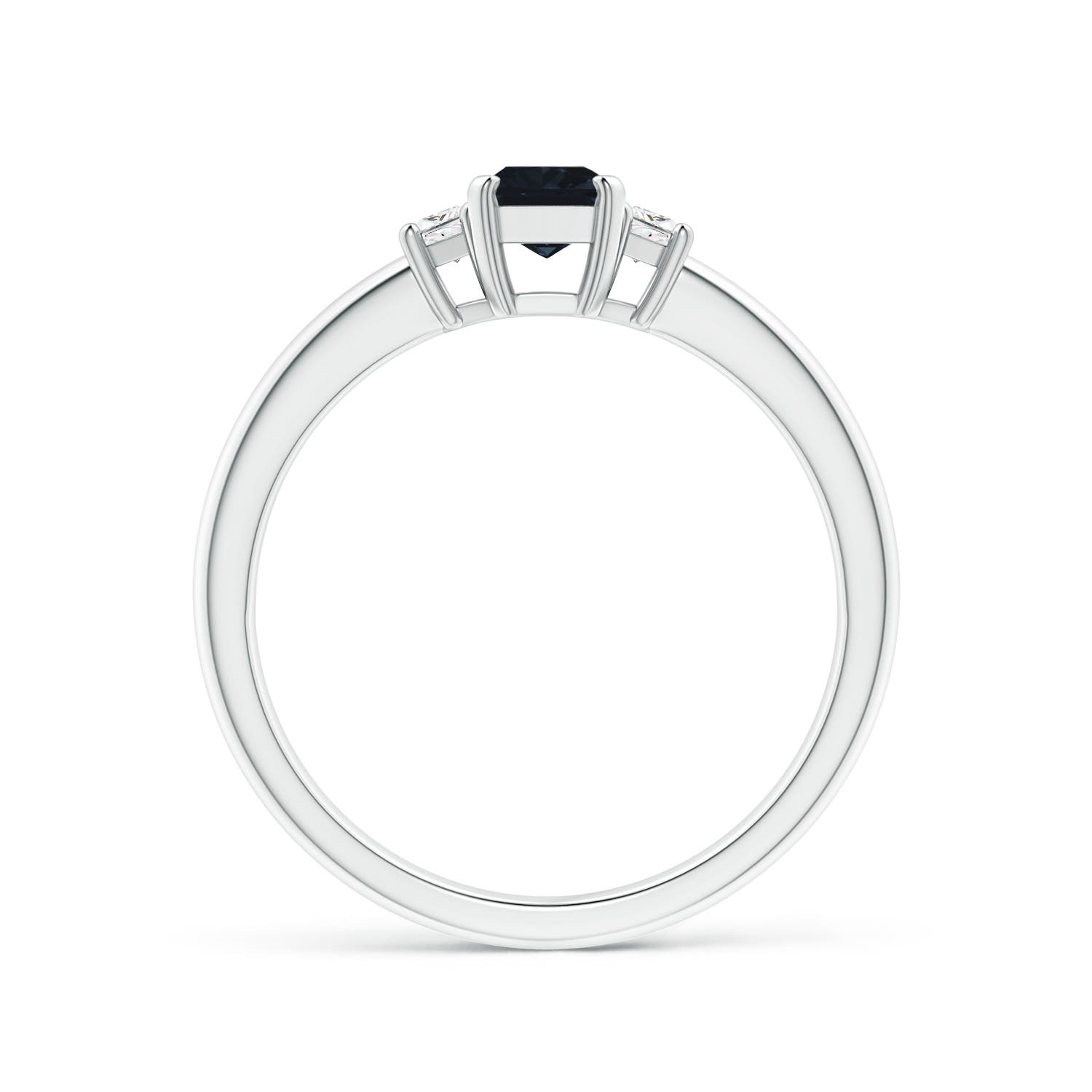 A - Blue Sapphire / 0.85 CT / 14 KT White Gold