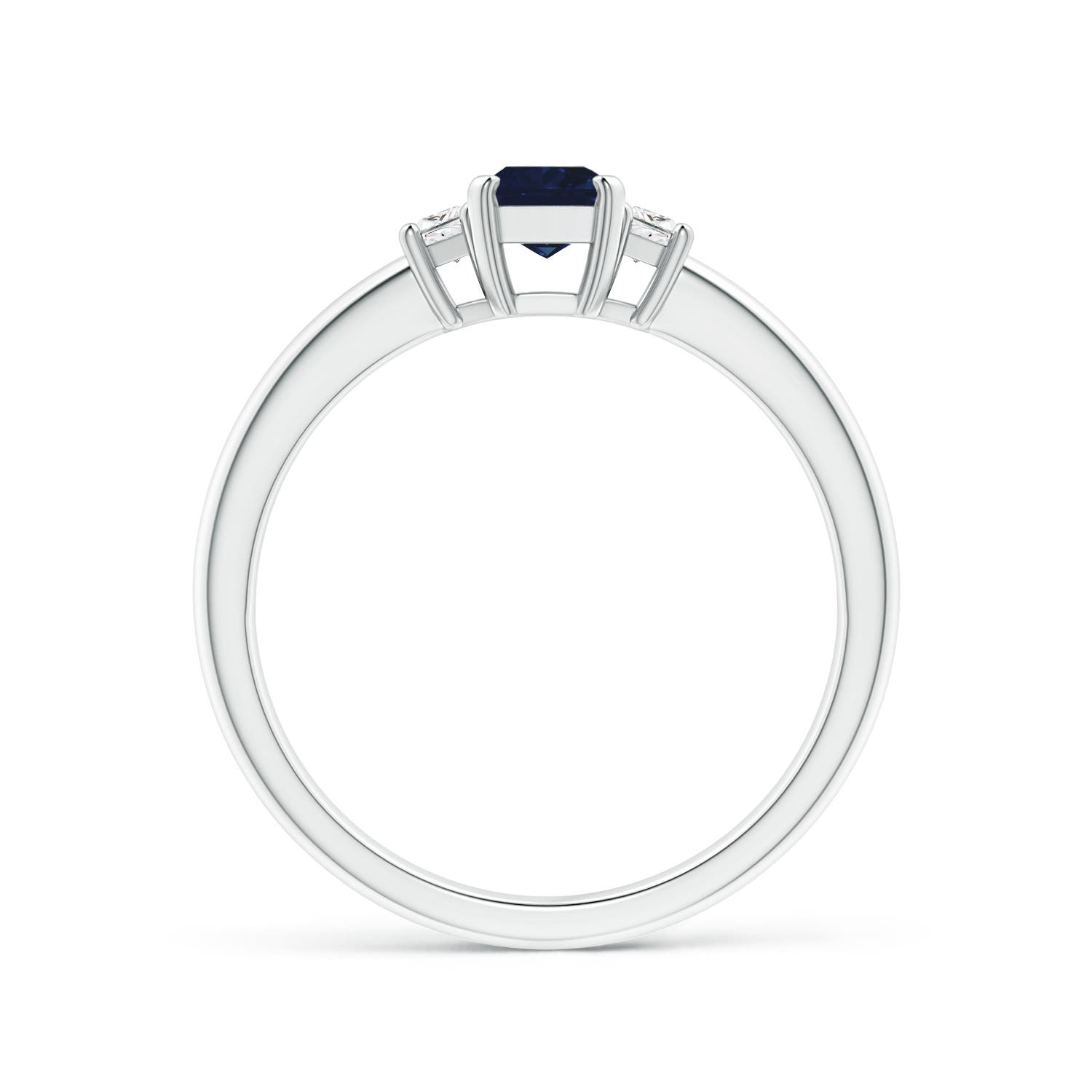 AA - Blue Sapphire / 0.85 CT / 14 KT White Gold