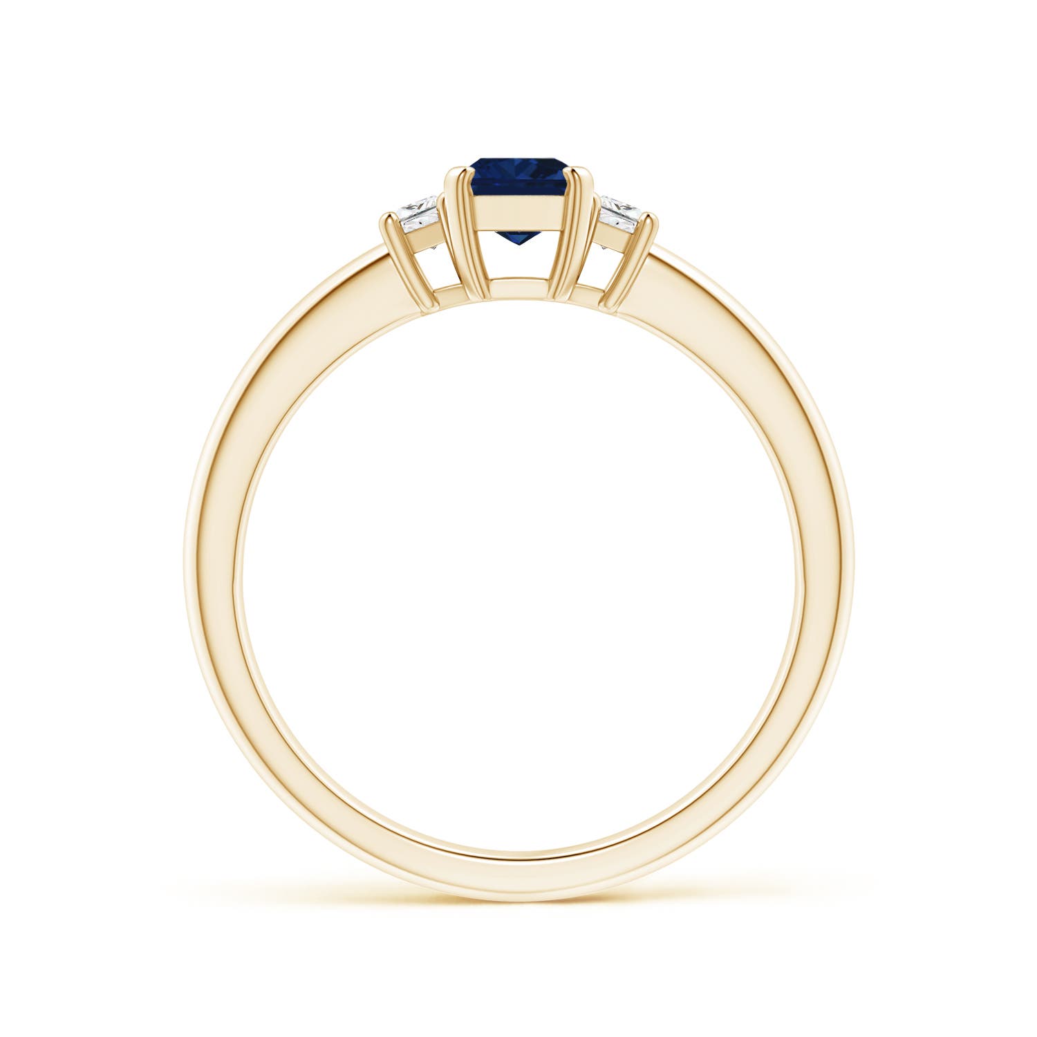 AAA - Blue Sapphire / 0.85 CT / 14 KT Yellow Gold