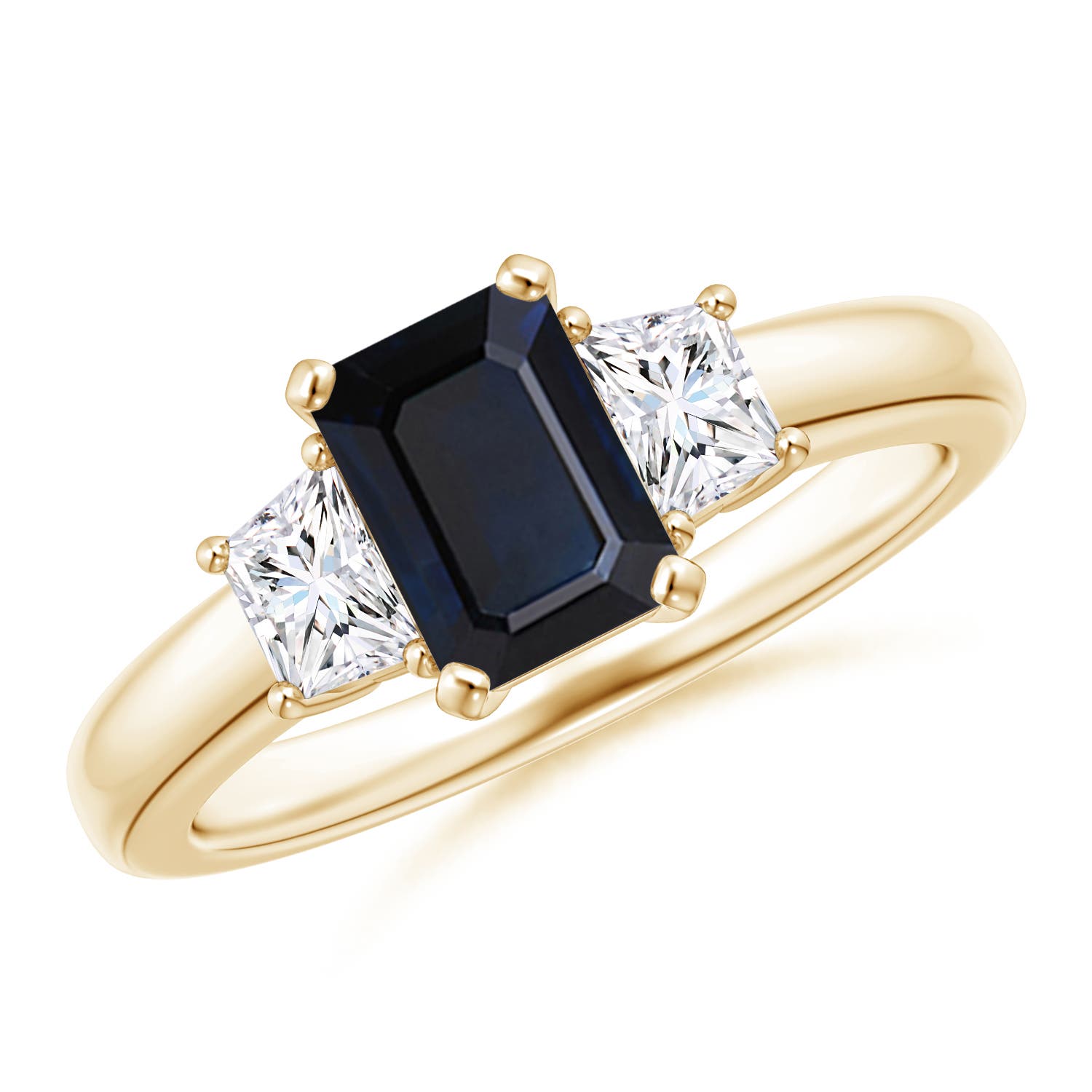 A - Blue Sapphire / 1.37 CT / 14 KT Yellow Gold