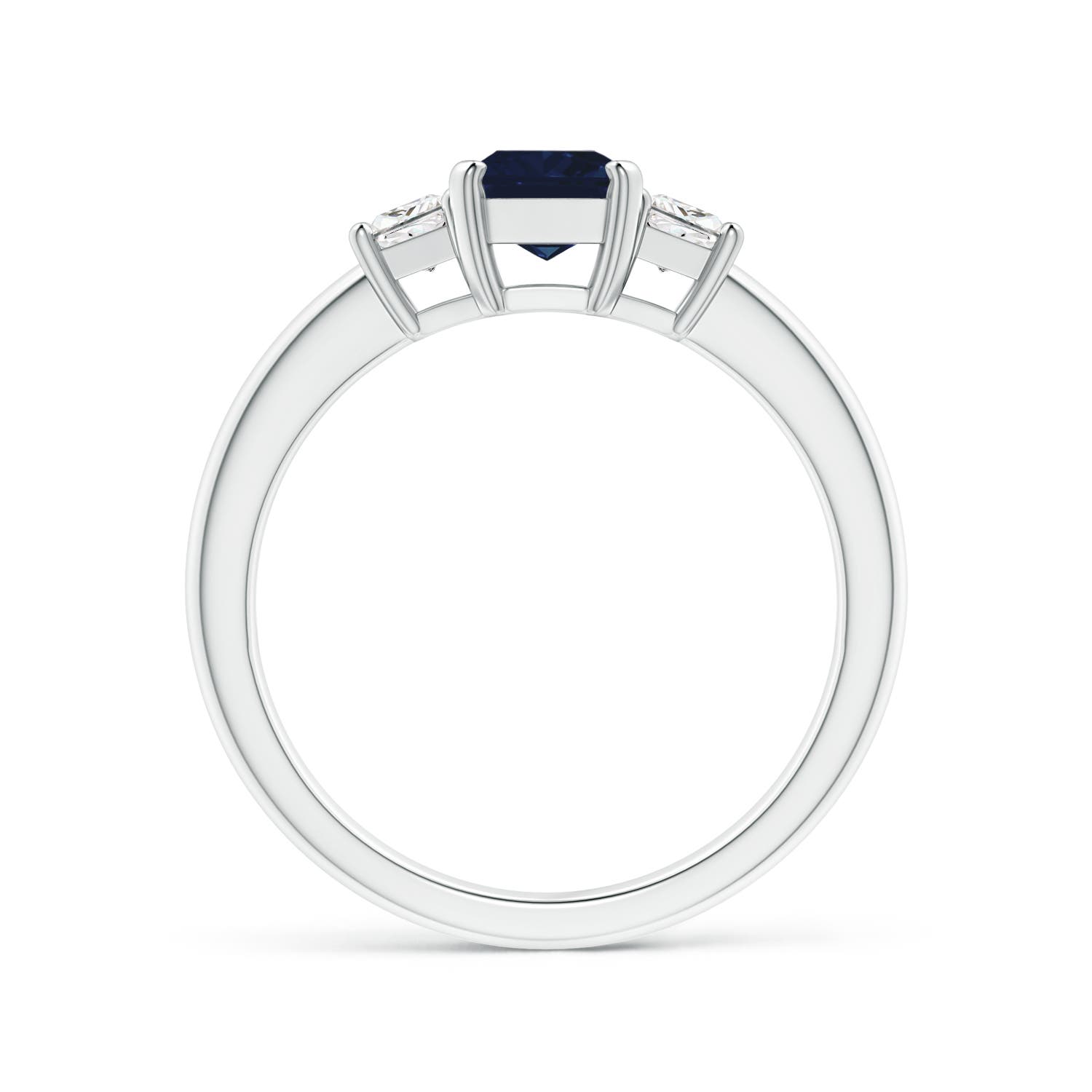 AA - Blue Sapphire / 1.37 CT / 14 KT White Gold