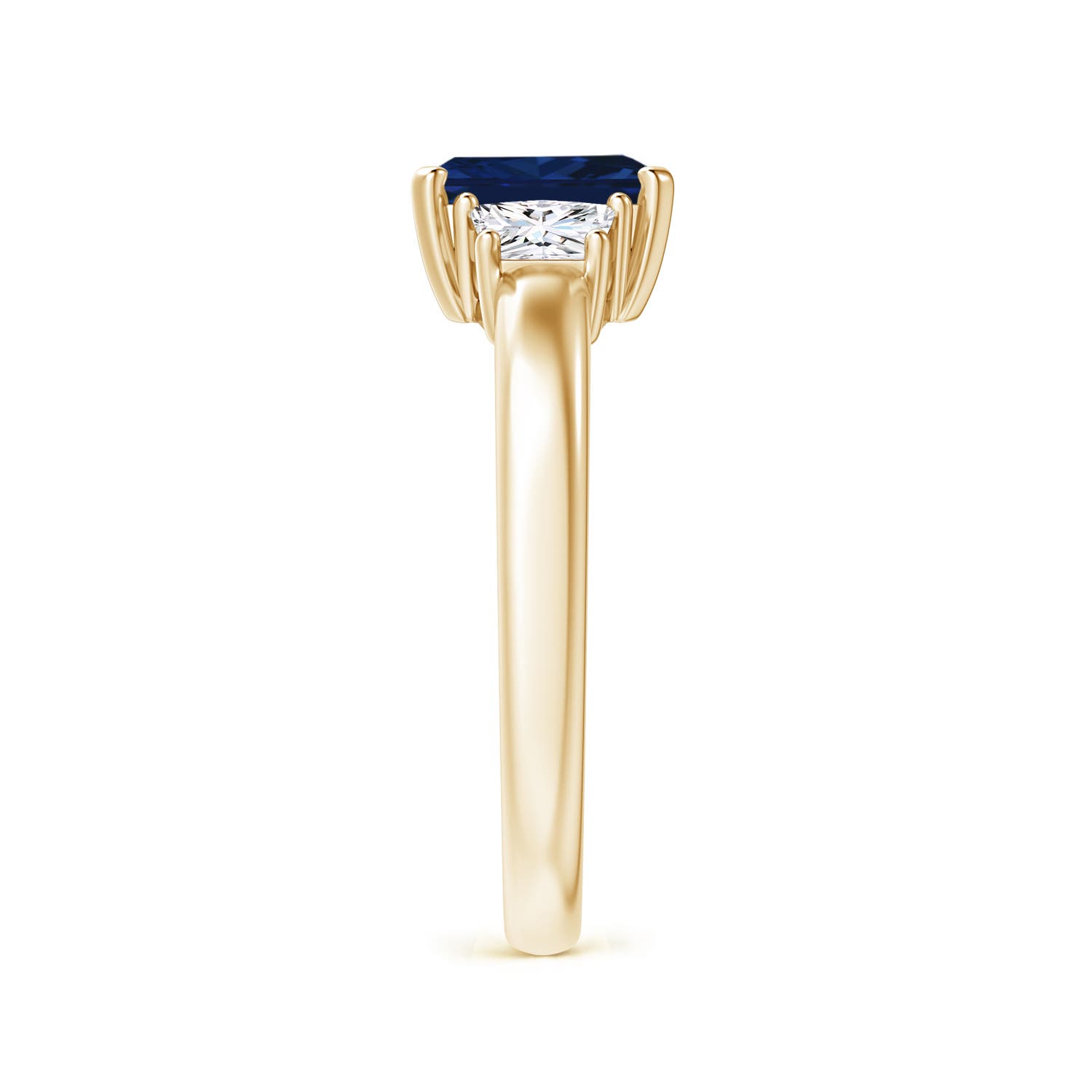 AAA - Blue Sapphire / 1.37 CT / 14 KT Yellow Gold