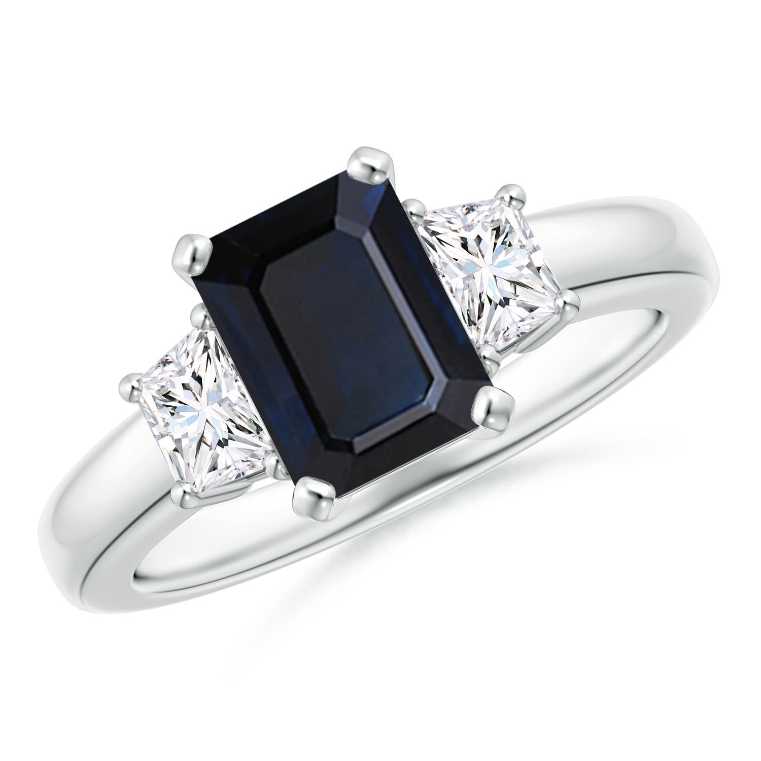 A - Blue Sapphire / 1.97 CT / 14 KT White Gold