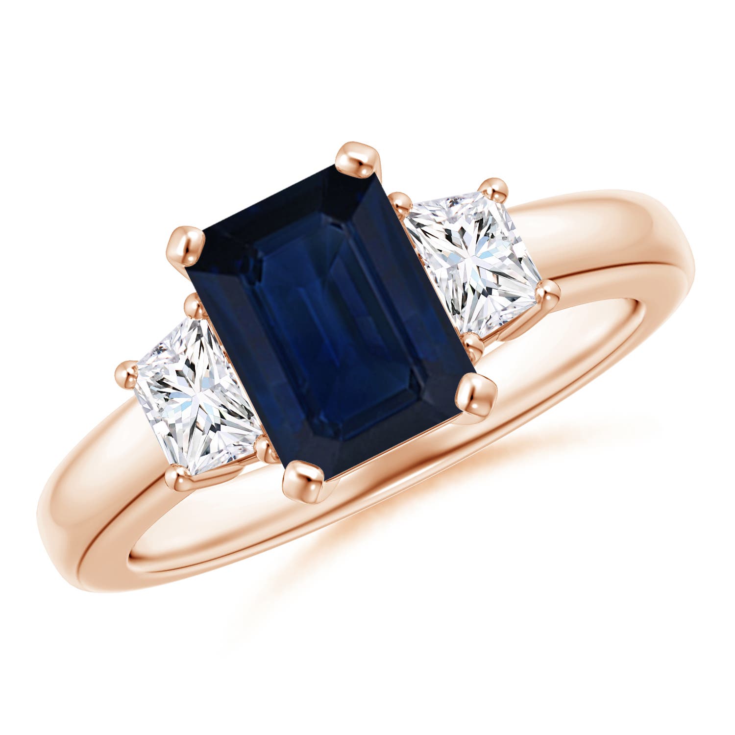 AA - Blue Sapphire / 1.97 CT / 14 KT Rose Gold