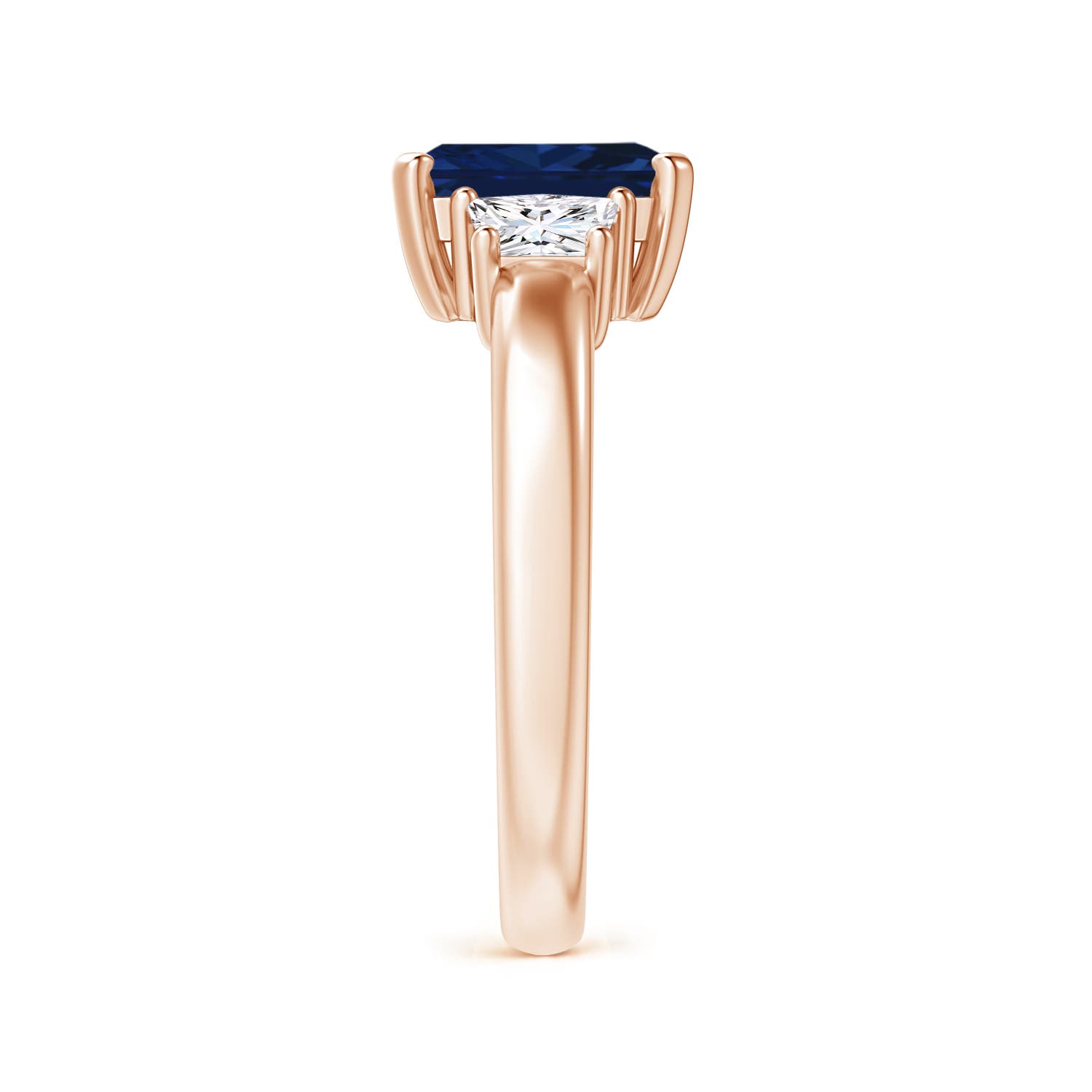 AAA - Blue Sapphire / 1.97 CT / 14 KT Rose Gold