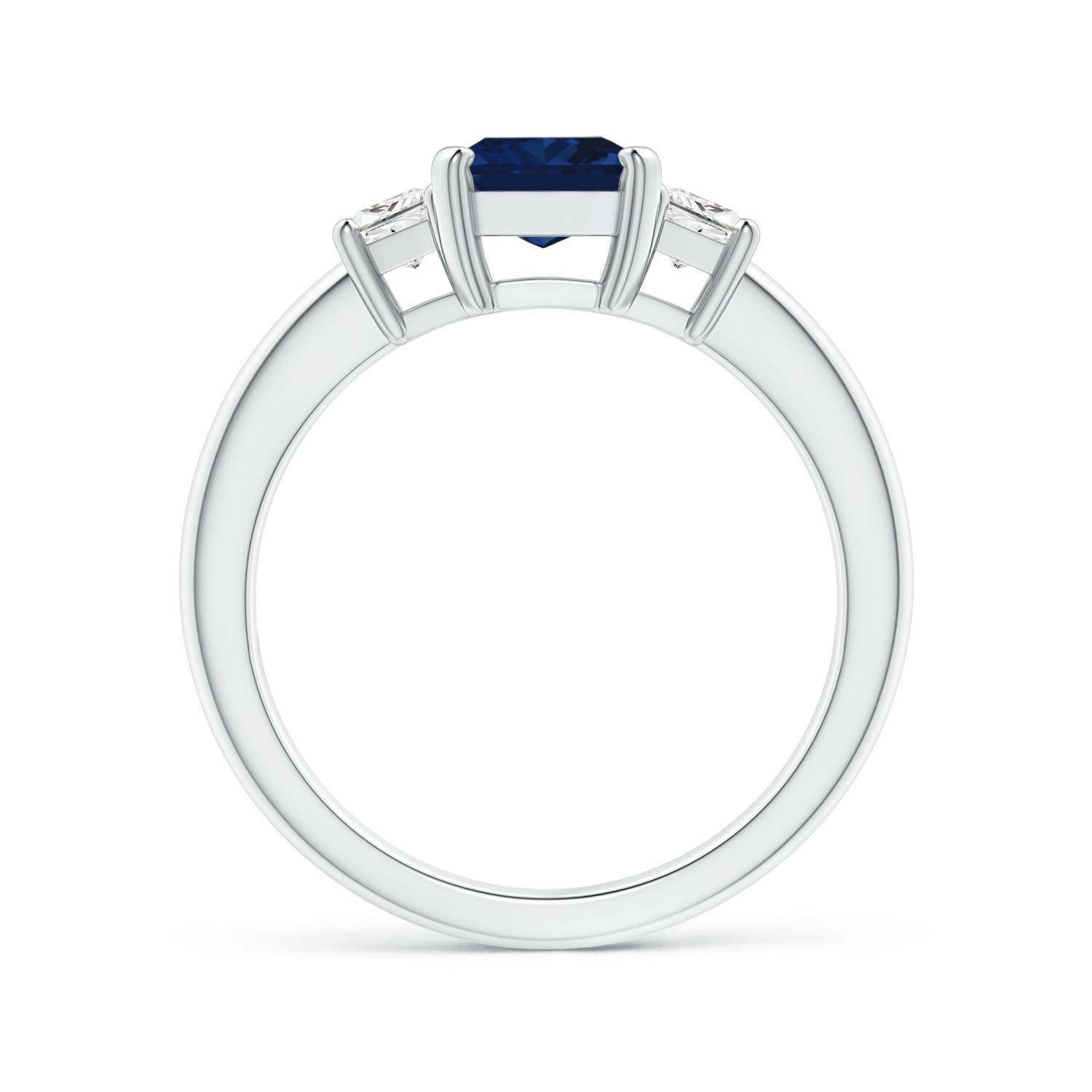 AAA - Blue Sapphire / 1.97 CT / 14 KT White Gold