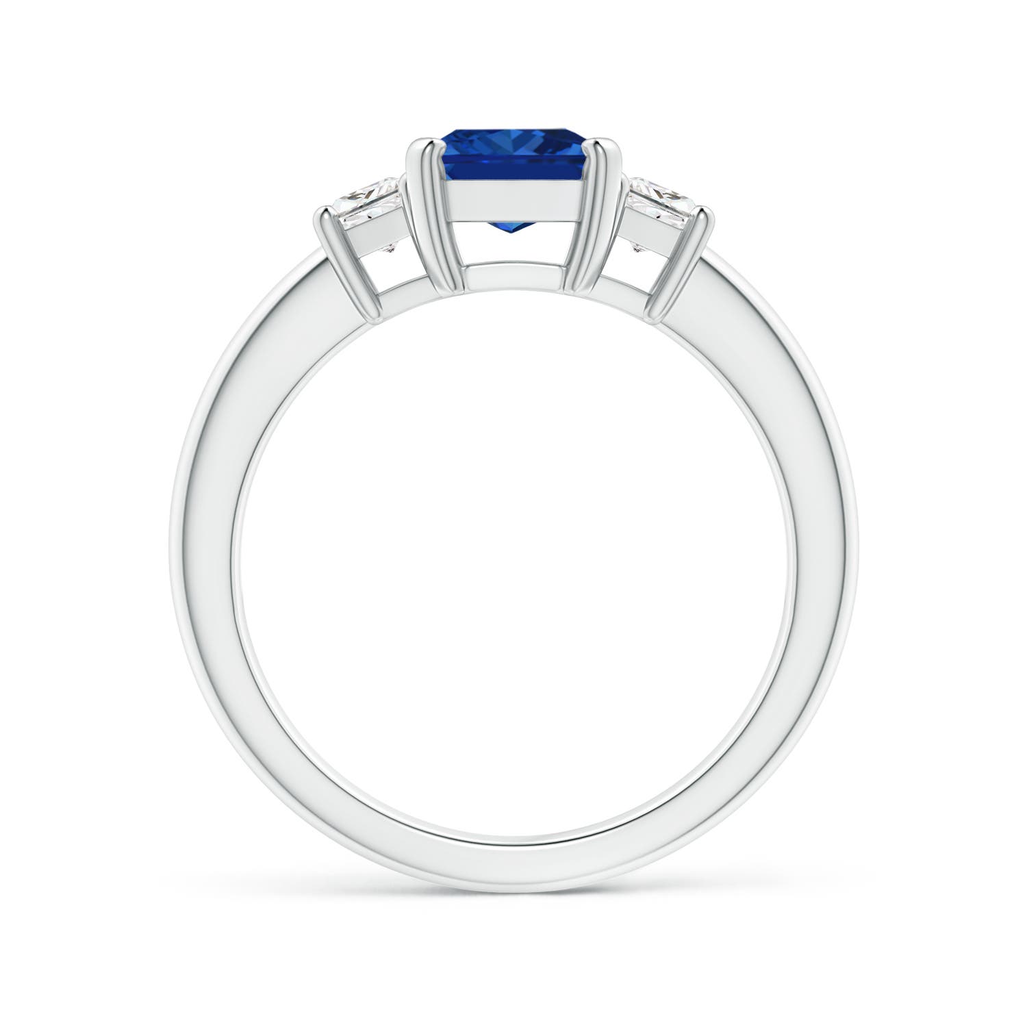 AAAA - Blue Sapphire / 1.97 CT / 14 KT White Gold