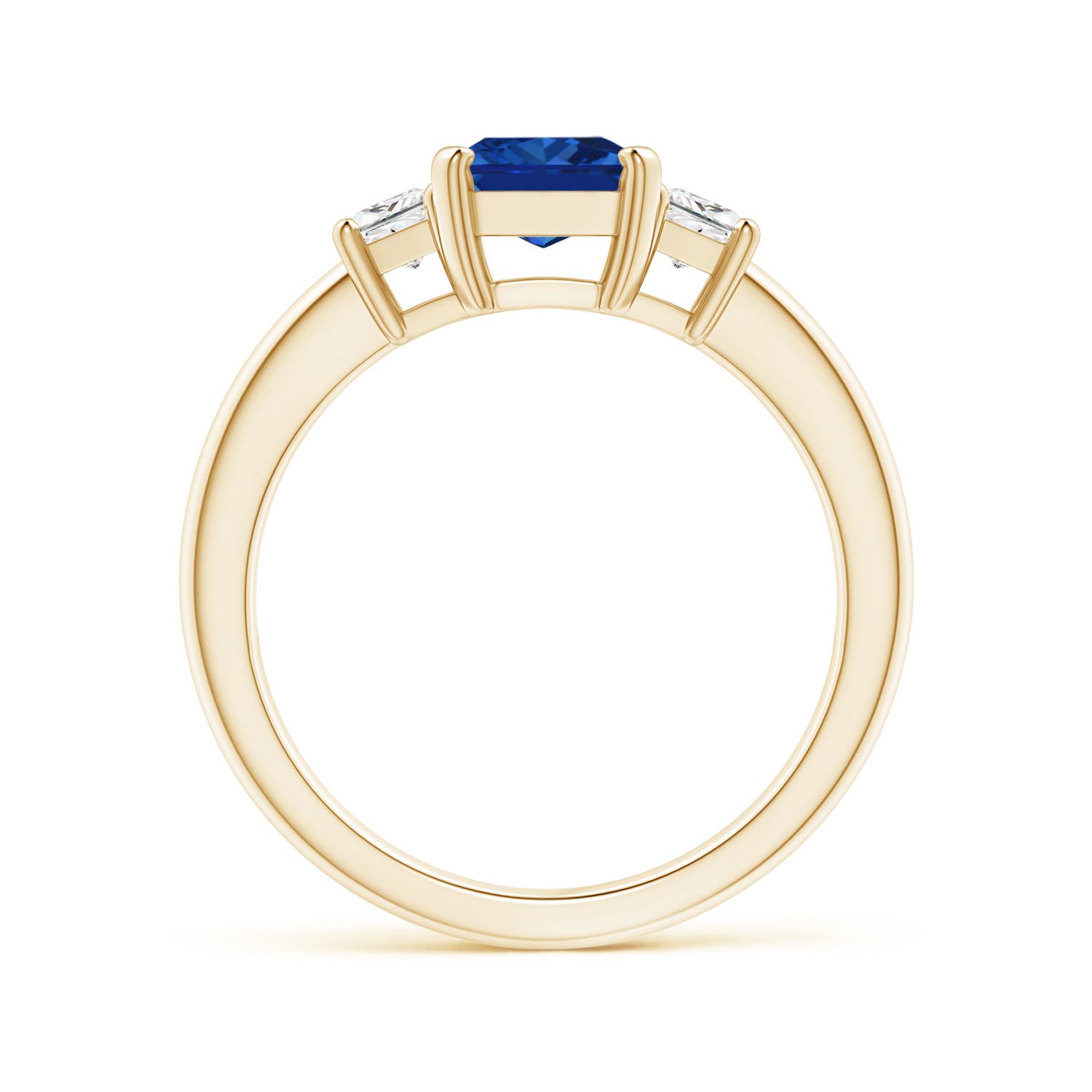 AAAA - Blue Sapphire / 1.97 CT / 14 KT Yellow Gold