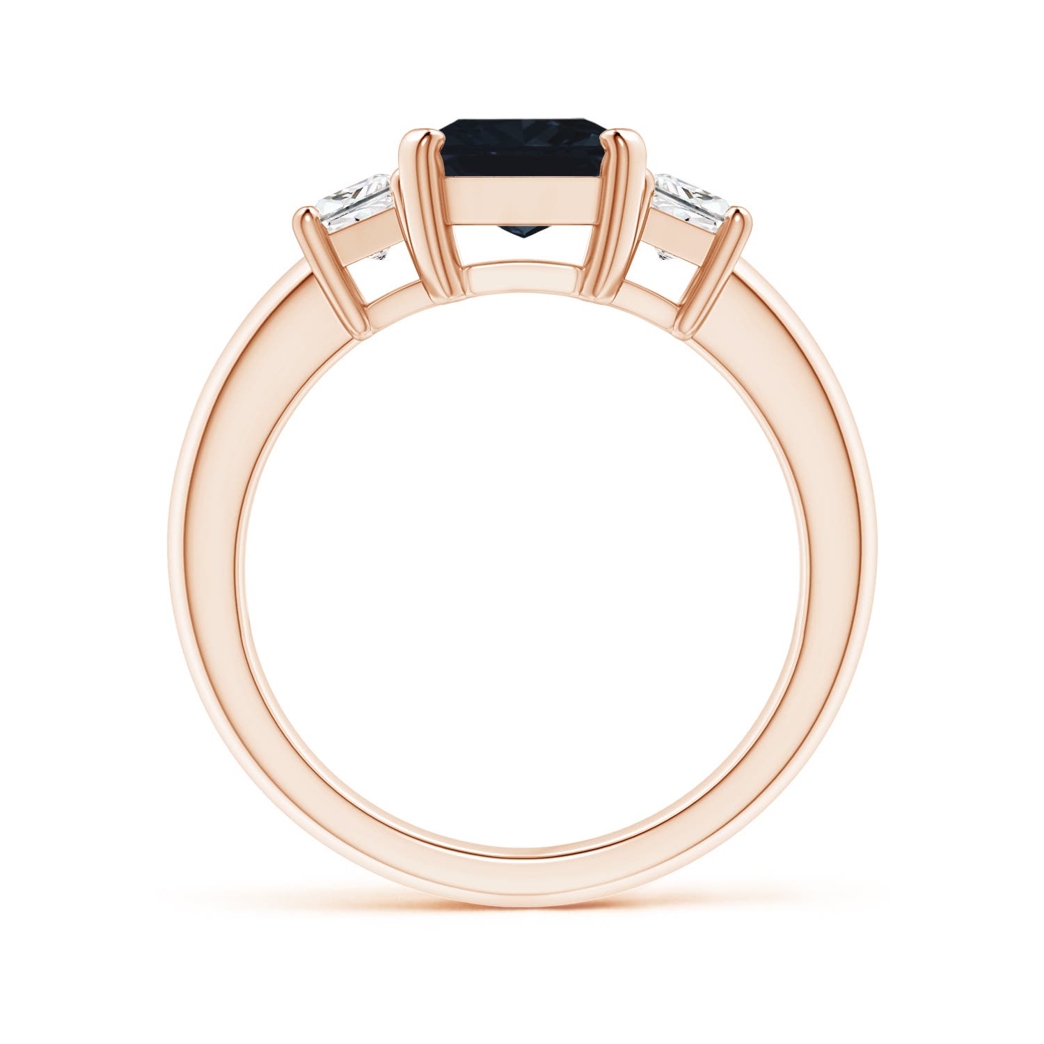 A - Blue Sapphire / 2.93 CT / 14 KT Rose Gold