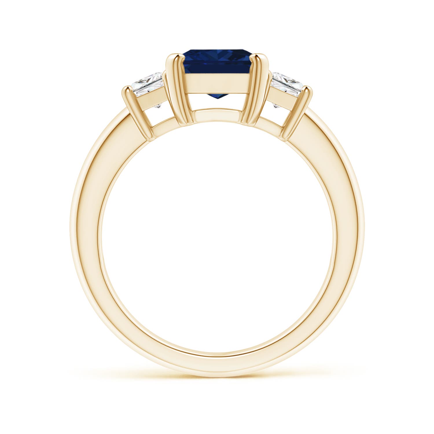 AAA - Blue Sapphire / 2.93 CT / 14 KT Yellow Gold