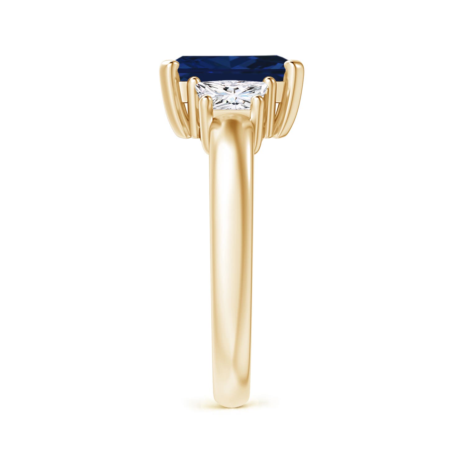 AAA - Blue Sapphire / 2.93 CT / 14 KT Yellow Gold