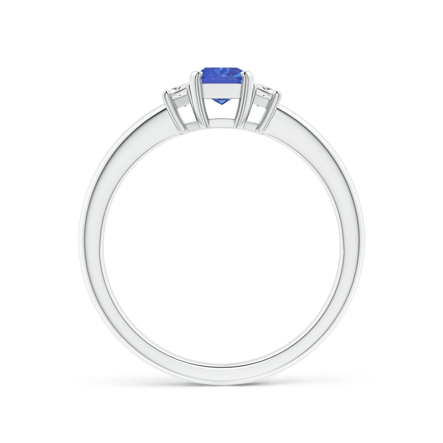 AA - Tanzanite / 0.8 CT / 14 KT White Gold