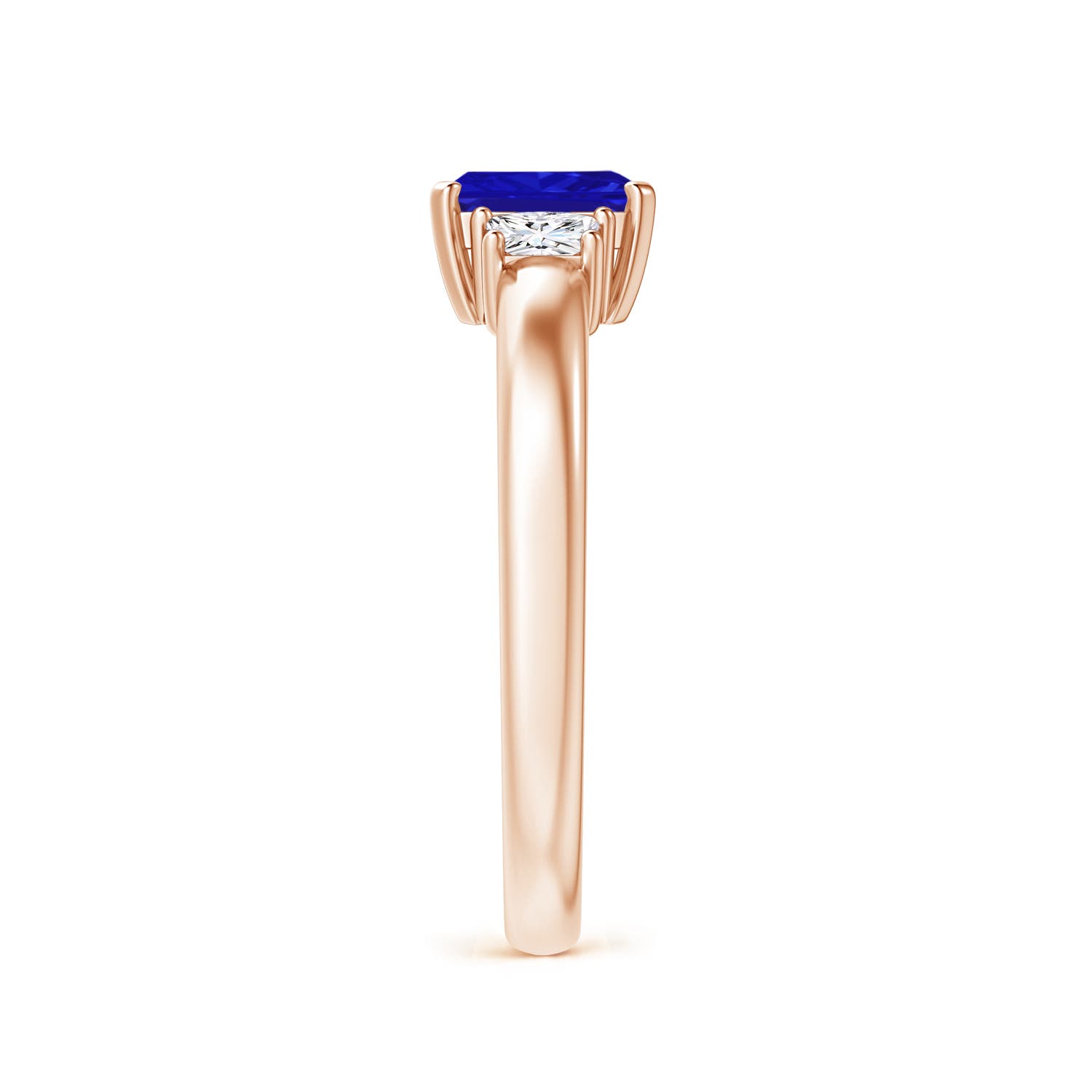 AAAA - Tanzanite / 0.8 CT / 14 KT Rose Gold