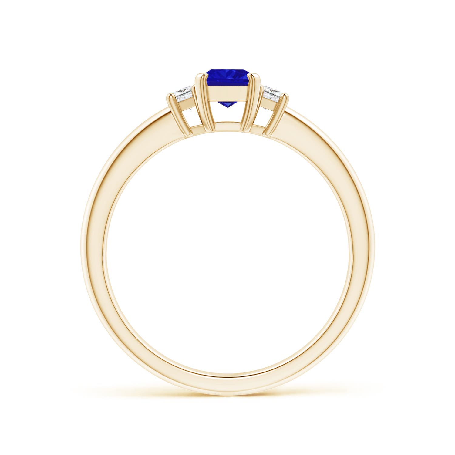 AAAA - Tanzanite / 0.8 CT / 14 KT Yellow Gold