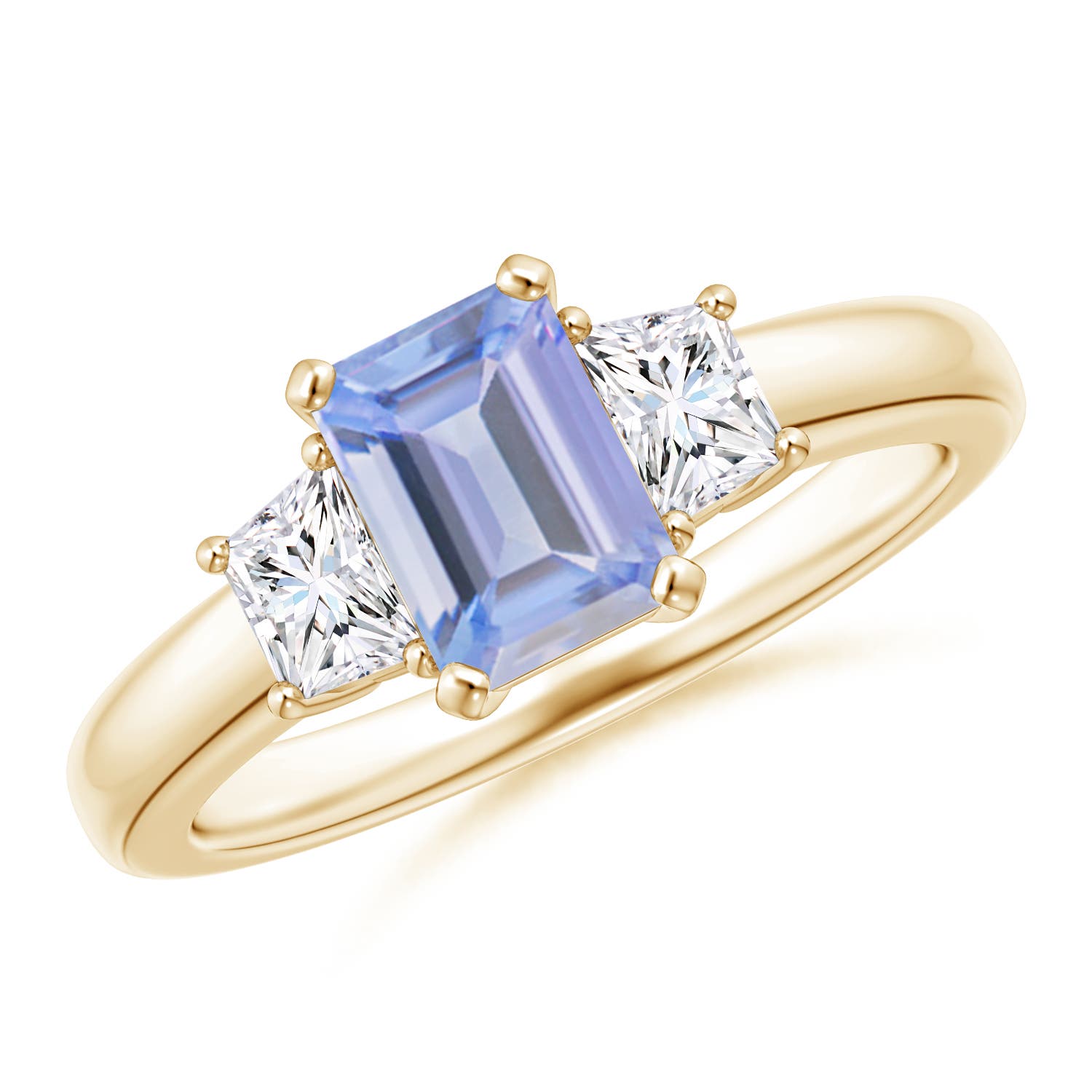 A - Tanzanite / 1.32 CT / 14 KT Yellow Gold