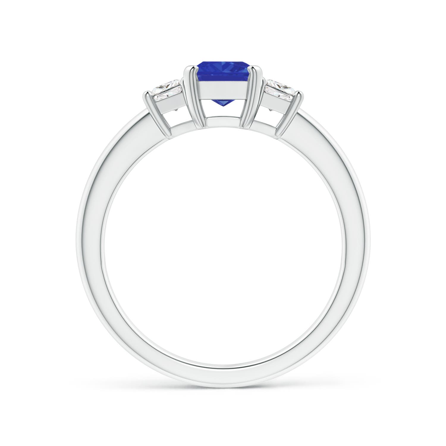 AAA - Tanzanite / 1.32 CT / 14 KT White Gold