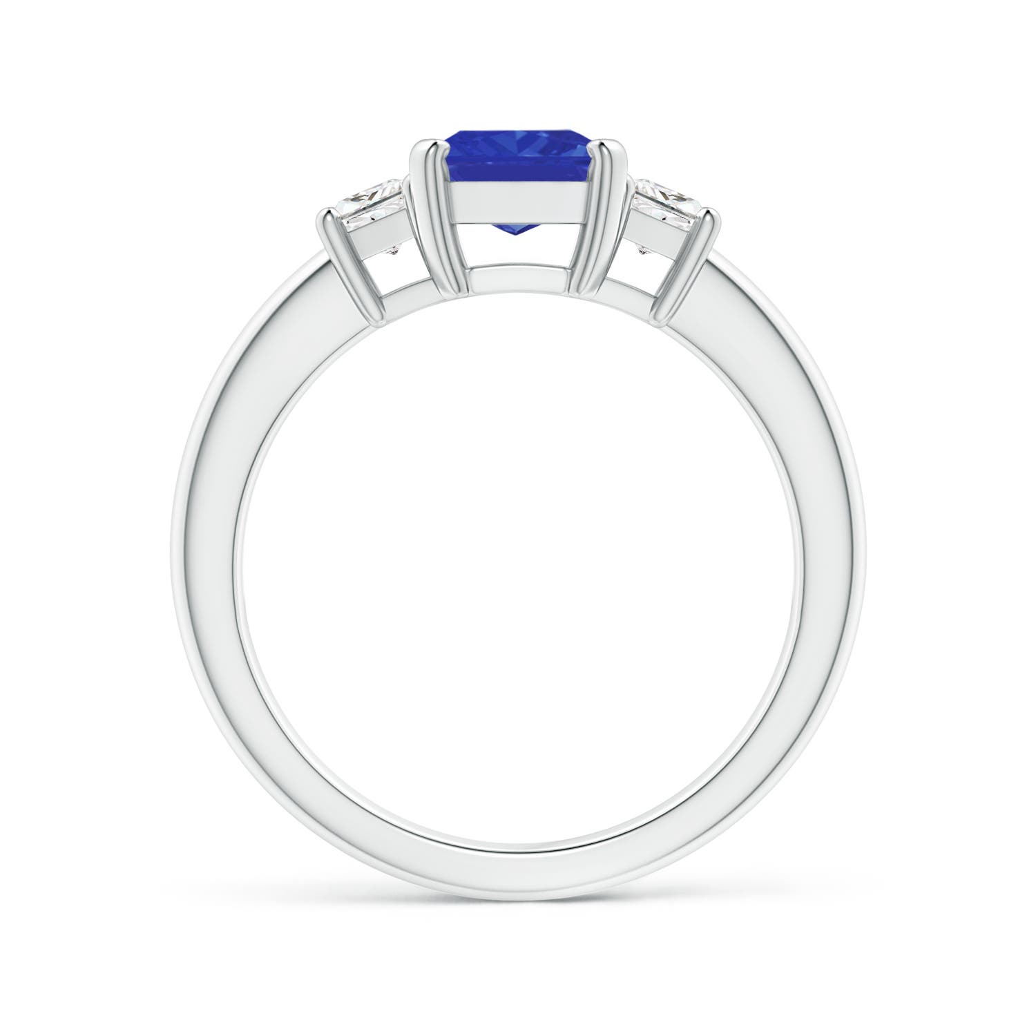 AAA - Tanzanite / 1.82 CT / 14 KT White Gold