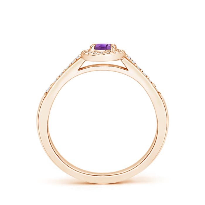 A - Amethyst / 0.36 CT / 14 KT Rose Gold