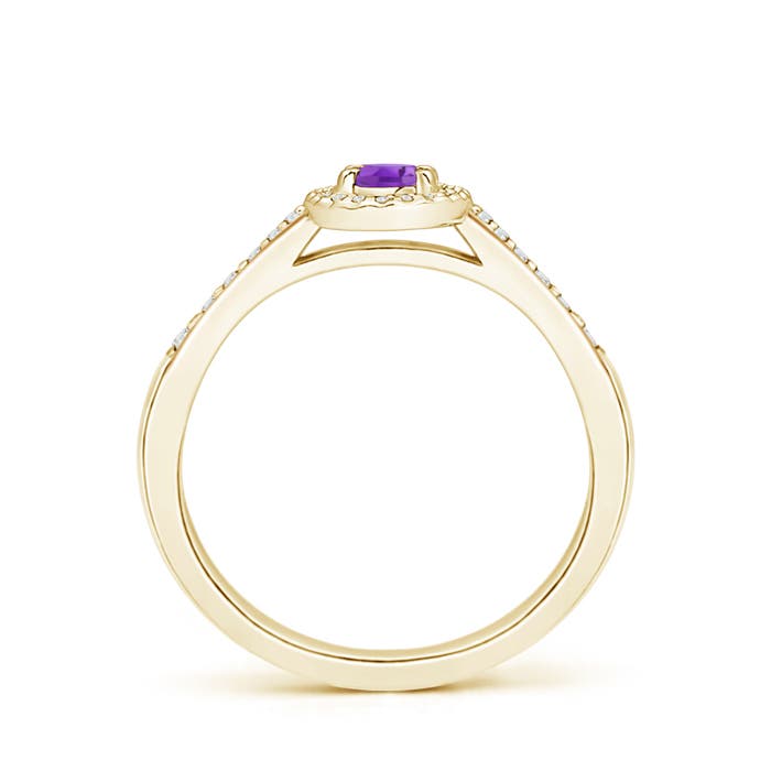 AA - Amethyst / 0.36 CT / 14 KT Yellow Gold