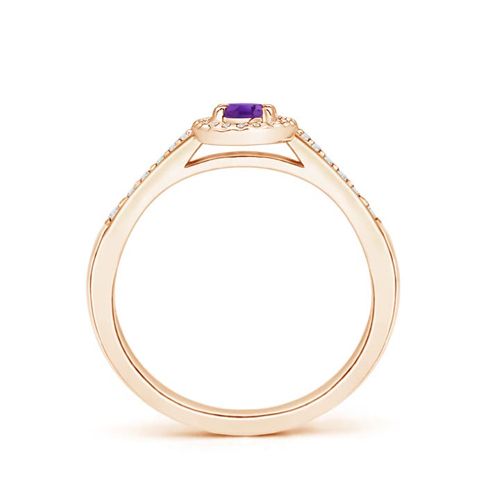 AAA - Amethyst / 0.36 CT / 14 KT Rose Gold