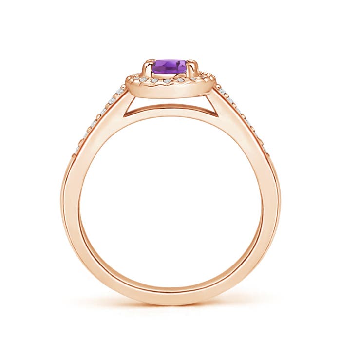 A - Amethyst / 0.61 CT / 14 KT Rose Gold