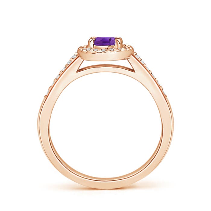 AAA - Amethyst / 0.61 CT / 14 KT Rose Gold