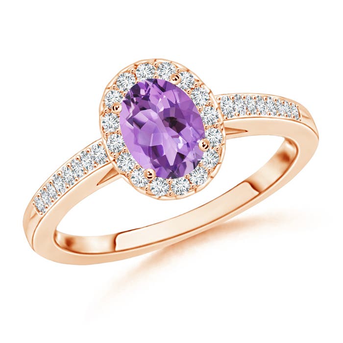 A - Amethyst / 0.96 CT / 14 KT Rose Gold