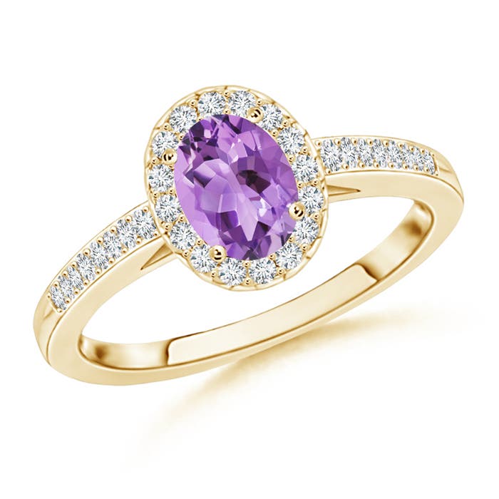 A - Amethyst / 0.96 CT / 14 KT Yellow Gold