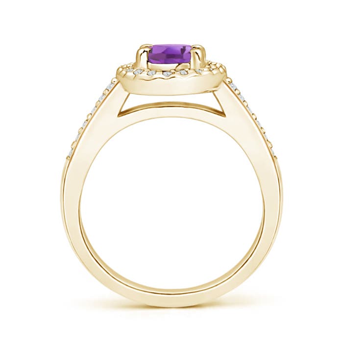 A - Amethyst / 0.96 CT / 14 KT Yellow Gold